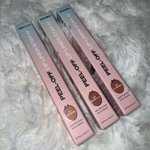 NWB Sacheu Peel Off Lip Stain Bundle of 3